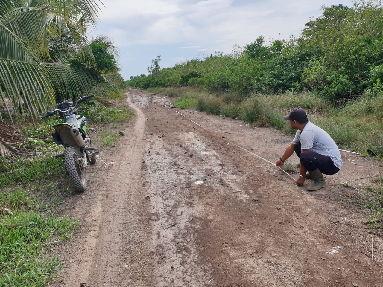 Tahun Ini Jalan Poros Desa Kuala Selat - Penjuru Kecamatan Kateman Akan di Semenisasi